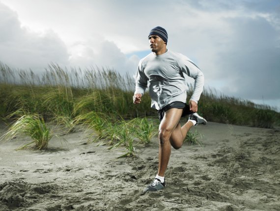 A runner in the dunes.